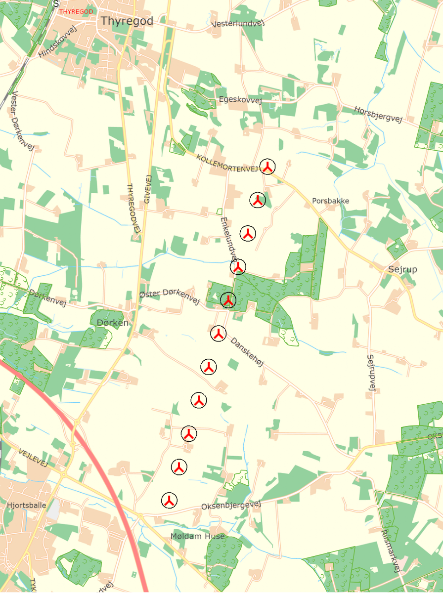 Oversigtskort (Placeringer er vejledende)